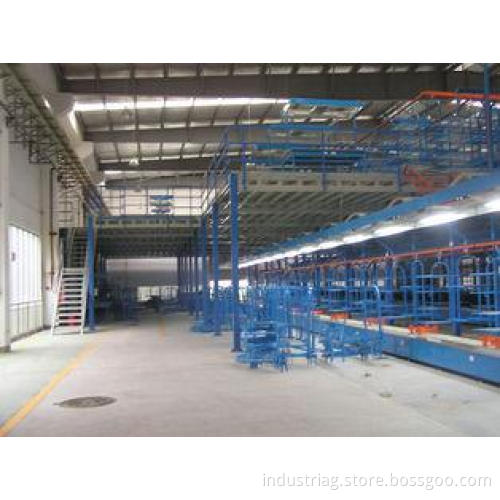 Blue / Grey industrial mezzanine floors with double / tripl
